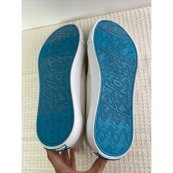 Blowfish Malibu Sneakers Maxine Womens Size 9M Beige White Shoes Lace Up Pull On - Picture 6 of 12